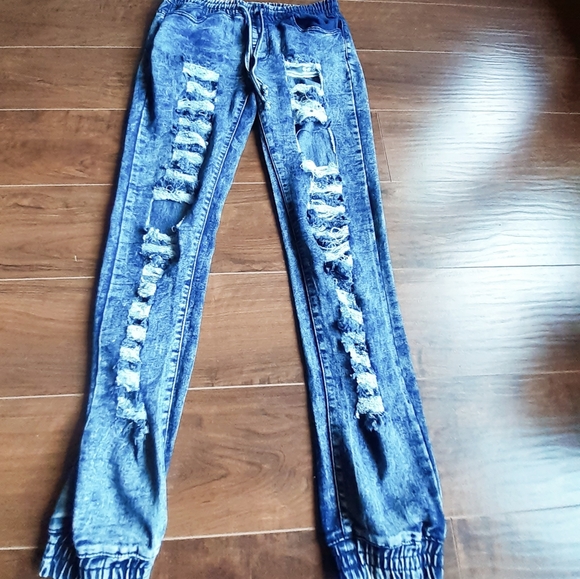 Thrill Denim - Always A Thrill Drawstring Ripped jeans